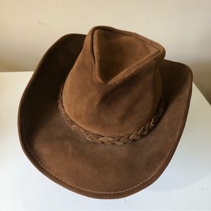 Brown Suede Cowboy Hat